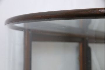 レトロ家具　イギリスアンティーク　最高級!　マホガニー材　レトロな大型ガラスケース(ショーケース、陳列棚、店舗什器)
