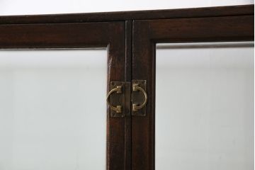 レトロ家具　イギリスアンティーク　最高級!　マホガニー材　レトロな大型ガラスケース(ショーケース、陳列棚、店舗什器)