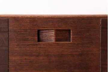 アンティーク雑貨　和製アンティーク　和の雰囲気を引き立てる総ケヤキ材の煙草盆(木製火鉢、植木鉢)