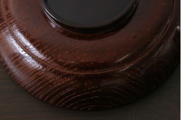 和製アンティーク　輪島塗　高蒔絵　瓢箪の図　上質な蓋付き木製椀(漆器、和食器)5客セット(3)