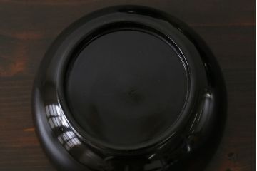 和製アンティーク　大正昭和初期　蝶や草花の蒔絵が品のある木製のお椀5客セット(漆器)