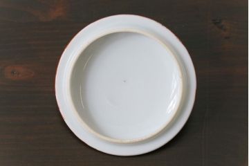 和製アンティーク　九谷赤絵　箱付き　急須・湯呑茶碗　茶器セット(九谷焼、和食器)