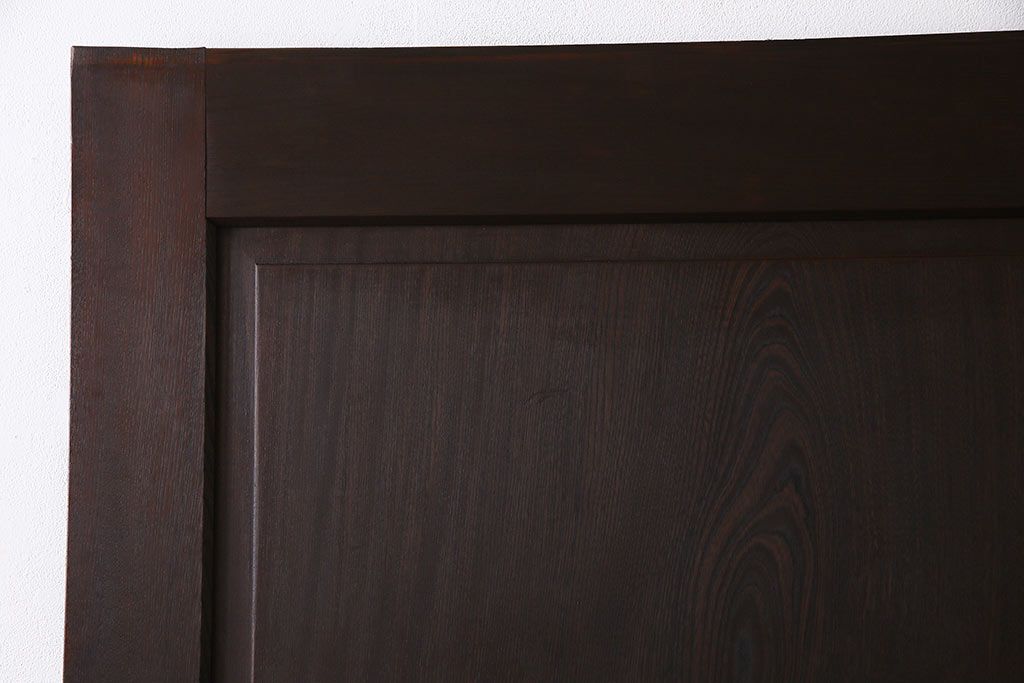 和製アンティーク　総ケヤキ材　和モダンの空間におすすめの一枚板の蔵戸(引き戸、建具、玄関戸)