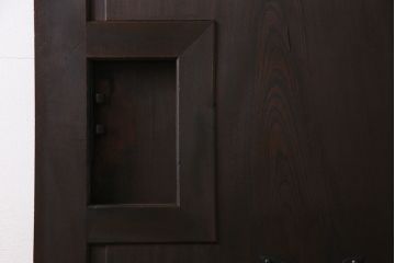 和製アンティーク　総ケヤキ材　和モダンの空間におすすめの一枚板の蔵戸(引き戸、建具、玄関戸)