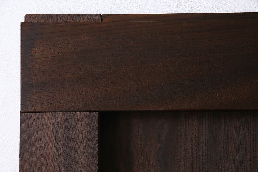 和製アンティーク　総ケヤキ材　和モダンの空間におすすめの一枚板の蔵戸(引き戸、建具、玄関戸)