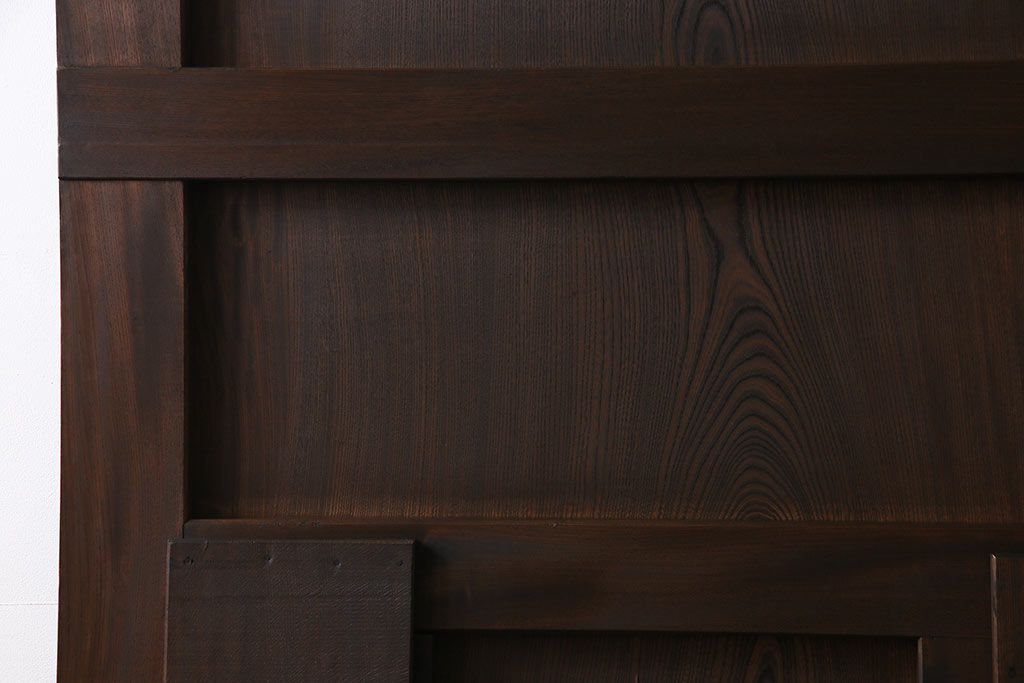 和製アンティーク　総ケヤキ材　和モダンの空間におすすめの一枚板の蔵戸(引き戸、建具、玄関戸)