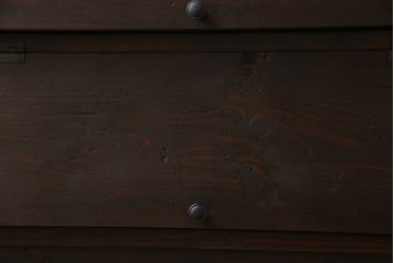 アンティーク家具　リメイク品　明治期の松材を利用したパタパタ扉のローボード(リビングボード、戸棚、収納棚)(2)