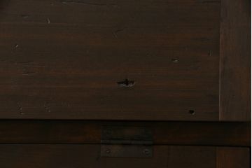 アンティーク家具　リメイク品　明治期の松材を利用したパタパタ扉のローボード(リビングボード、戸棚、収納棚)(2)
