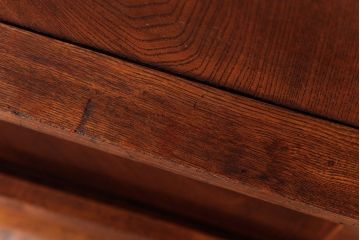 レトロ家具　昭和中期　折り畳み式　シンプルなデザインのレトロな丸ちゃぶ台(ローテーブル、センターテーブル)