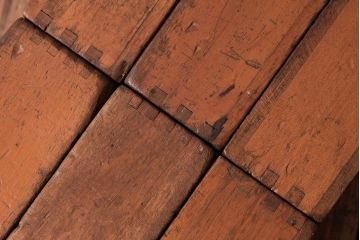 アンティーク雑貨　昭和レトロ　幼稚園の大きな積み木セット【マルチ/17ヶ組】(おもちゃ、ディスプレイ雑貨)