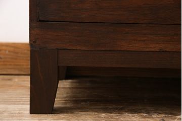 リメイク家具　柔らかな木肌が上品な雰囲気漂う箪笥ローボード(時代箪笥、テレビボード、衣装箪笥)