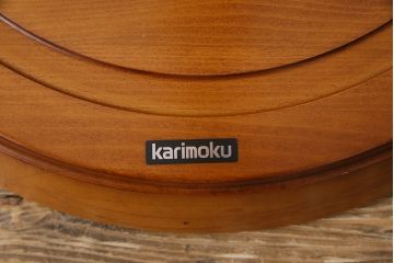 アンティーク雑貨　中古　ビンテージカリモク　上品な挽き物加工が施されたポールハンガー