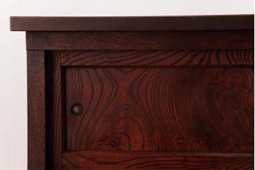 リメイク家具　前面ケヤキ材　味わいある箪笥のセンターテーブル(リビングテーブル、カフェテーブル、収納棚)