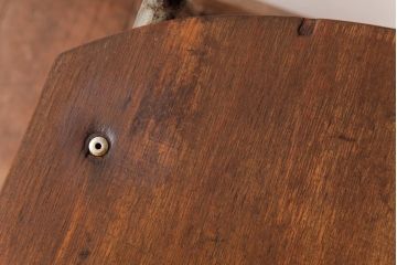 ヴィンテージ家具　イギリスビンテージ　レトロな雰囲気が味のあるスクールチェア(板座チェア、ワークチェア)
