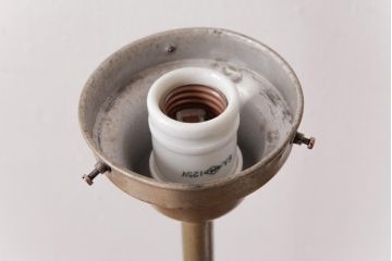 昭和レトロ　ボール型のシェードがおしゃれなテーブルランプ(スタンドライト、卓上照明)