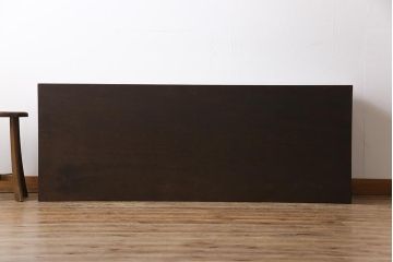 アンティーク家具　リメイク品　明治期の松材を利用したパタパタ扉のローボード(リビングボード、戸棚、収納棚)