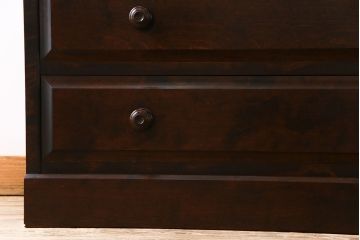 ビンテージ　北海道民芸家具　シンプルながら上品なローチェスト(引き出し、タンス)