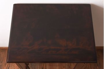 中古美品　蝦夷民藝(蝦夷民芸家具)　小振りのキャビネット(飾り棚、サイドキャビネット)