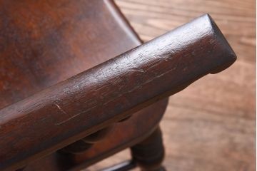 中古美品　松本民芸家具　#44A型　くつろぎの空間づくりにおすすめなウィンザーチェア(アームチェア、椅子、ウインザーチェア)(定価約18万円)(1)