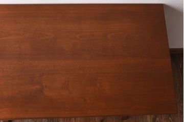 ビンテージ　桜無垢材　松本民芸家具風デザインのダイニングテーブル(カフェテーブル、作業台)