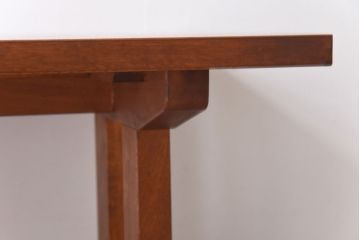 ビンテージ　桜無垢材　松本民芸家具風デザインのダイニングテーブル(カフェテーブル、作業台)