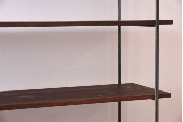 ラフジュ工房オリジナル シンプルなデザインのアイアンラック【大】・奥行広め(陳列棚、飾り棚、店舗什器)(2)