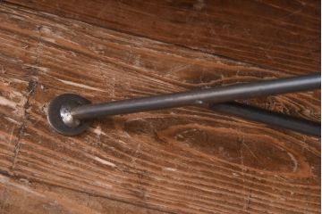 ラフジュ工房オリジナル シンプルなデザインのアイアンラック【大】・奥行広め(陳列棚、飾り棚、店舗什器)(2)