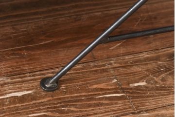 ラフジュ工房オリジナル シンプルなデザインのアイアンラック【中】・奥行広め(陳列棚、飾り棚、店舗什器)(3)