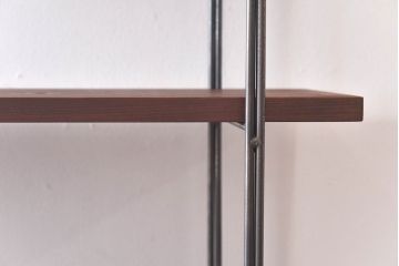 ラフジュ工房オリジナル シンプルなデザインのアイアンラック【小】・奥行広め(陳列棚、飾り棚、店舗什器)(2)