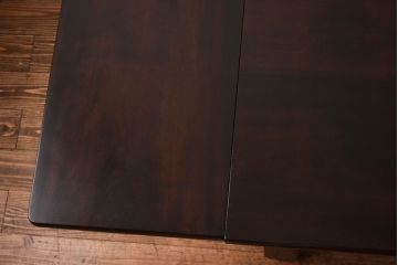 中古　松本民芸家具　特注品　シックなL・T型卓(バタフライテーブル、ダイニングテーブル)