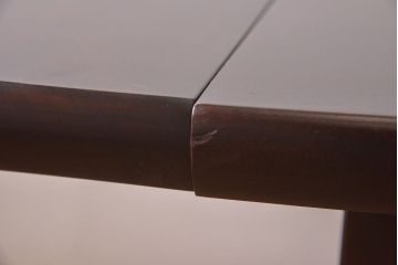 中古　松本民芸家具　特注品　シックなL・T型卓(バタフライテーブル、ダイニングテーブル)