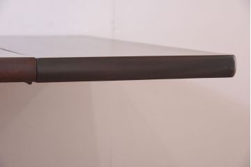 中古　松本民芸家具　特注品　シックなL・T型卓(バタフライテーブル、ダイニングテーブル)