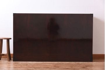 中古　牡丹金具　木地呂塗りの艶が美しい仙台箪笥(サイドボード、チェスト)