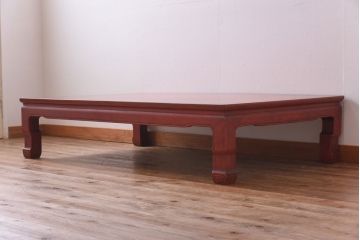 アンティーク家具　和製アンティーク　朱塗り　上品な味わいが楽しめる座卓(センターテーブル、ローテーブル)
