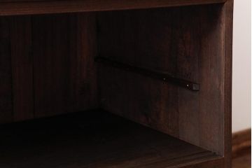 和製アンティーク　リメイク家具　優美な装飾金具が品のある鉄脚付き箪笥ローボード(リビングボード、収納棚)