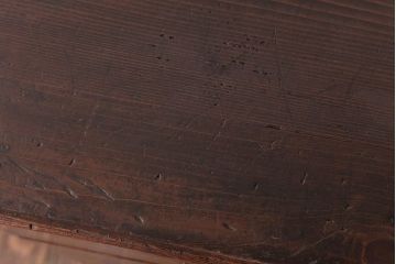 レトロ家具　和製アンティーク　栓材　レトロシックな鉄脚付きサイドチェスト(サイドキャビネット、引出し)