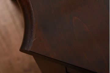 中古　北海道民芸家具　こだわりのお部屋づくりにおすすめなコーナーデスク(ワークデスク、机、在宅ワーク、在宅用)