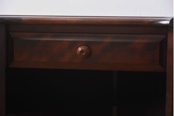 中古　北海道民芸家具　こだわりのお部屋づくりにおすすめなコーナーデスク(ワークデスク、机、在宅ワーク、在宅用)