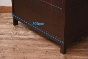 中古　北海道民芸家具　こだわりのお部屋づくりにおすすめなコーナーデスク(ワークデスク、机、在宅ワーク、在宅用)