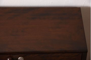 中古　松本民芸家具　シックな雰囲気漂うT型ライティングビューロー(ワークデスク、在宅ワーク、在宅用)(定価約31万円)(1)