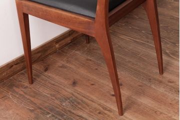 ビンテージ家具　北欧ヴィンテージ　チーク材　洗練されたデザインのラダーバックチェア(ダイニングチェア、ワークチェア、椅子)(1)