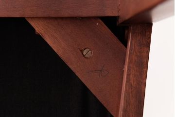 ビンテージ家具　北欧ヴィンテージ　チーク材　洗練されたデザインのラダーバックチェア(ダイニングチェア、ワークチェア、椅子)(1)