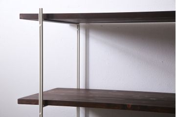 ラフジュ工房オリジナル　ホワイト　ペイントアイアンラック【大】・奥行広め(陳列棚、飾り棚、店舗什器)