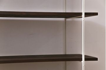 ラフジュ工房オリジナル　ホワイト　ペイントアイアンラック【大】・奥行広め(陳列棚、飾り棚、店舗什器)