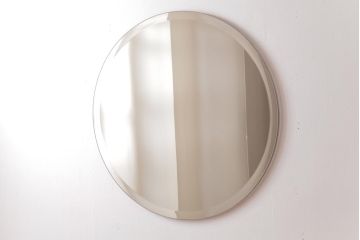 アンティーク雑貨　特大!　シンプルでスタイリッシュな壁掛けミラー(鏡)