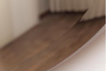 アンティーク雑貨　特大!　シンプルでスタイリッシュな壁掛けミラー(鏡)