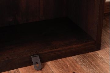 アンティーク雑貨　昭和初期　ベンチとしても使える重厚な佇まいの収納箱(木箱、本箱)