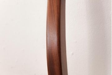 北欧家具　G-PLAN(ジープラン)　チーク材　 黒のレザーがおしゃれなダイニングチェア(椅子、ダイニングチェア、ワークチェア)(1)