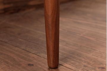 北欧家具　G-PLAN(ジープラン)　チーク材　 黒のレザーがおしゃれなダイニングチェア(椅子、ダイニングチェア、ワークチェア)(3)