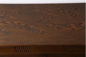 アンティーク家具　昭和初期　ダイヤガラス入り　大正ロマンの雰囲気が魅力のブックケース(収納棚、食器棚、本箱)